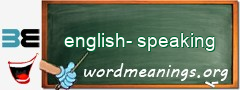 WordMeaning blackboard for english-speaking